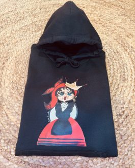 SUDADERA CARMELA CORONA NEGRO