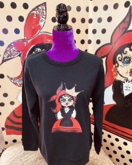 SUDADERA CARMELA CORONA NEGRO