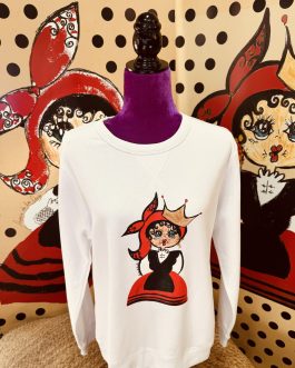 SUDADERA CARMELA CORONA BLANCO