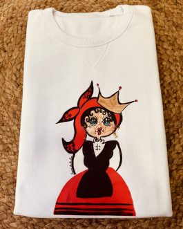 SUDADERA CARMELA CORONA BLANCO