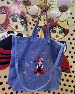 CARMELA BOLSO TOTE AZUL VAQUERO