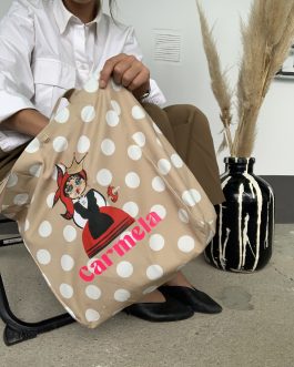 BOLSO CARMELA RAYAS MARRONES