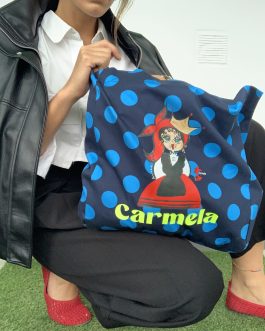 BOLSO CARMELA LUNARES AZULES