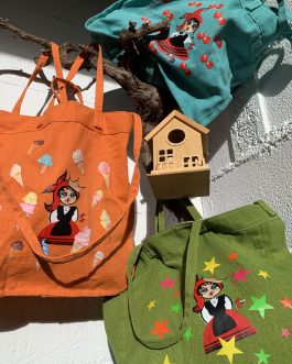 CARMELA BOLSO TOTE NARANJA