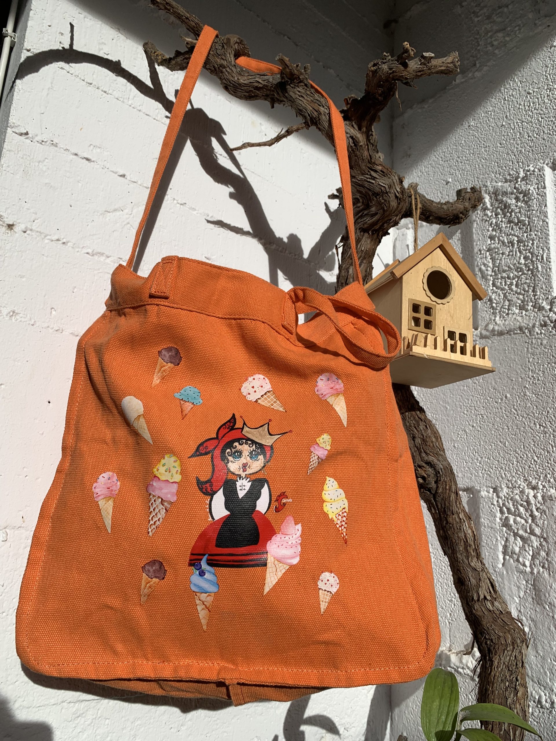 CARMELA BOLSO TOTE NARANJA - Imagen 5