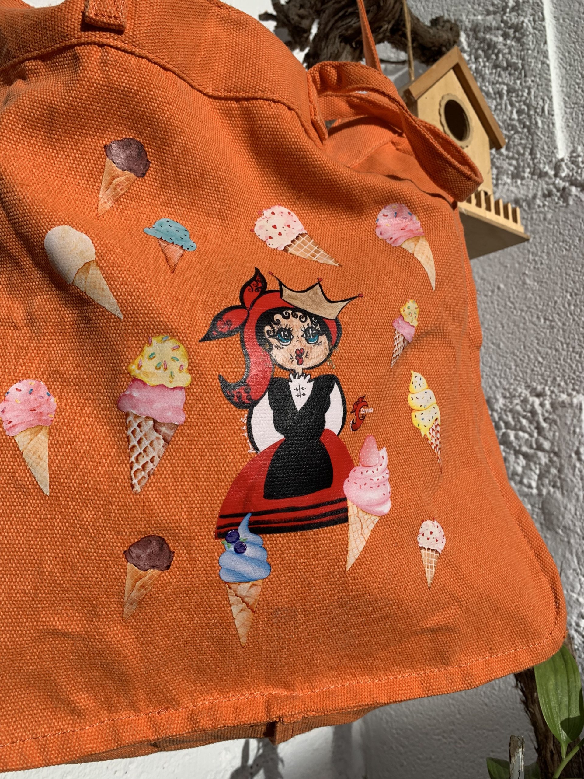 CARMELA BOLSO TOTE NARANJA - Imagen 4