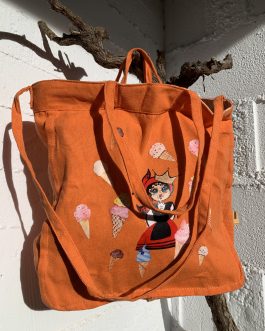 CARMELA BOLSO TOTE NARANJA